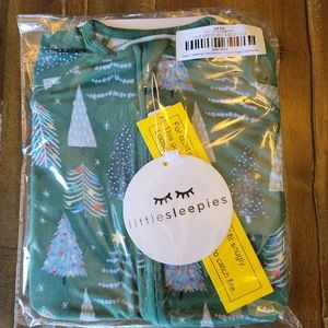 LittleSleepies Green Tinkling Trees Zippy